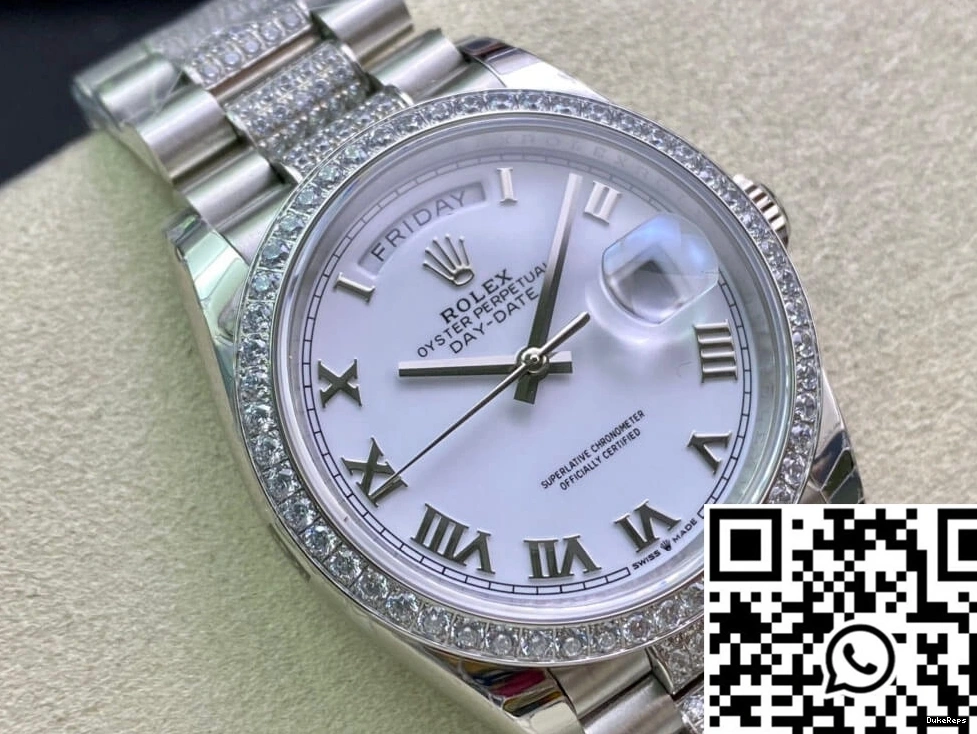 Bezel Diamond-Set Rolex M128349RBR-0026 EW Date Day Factory 0831